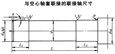 DBY、DCY硬齒麵減速機與空心（xīn）軸套聯（lián）接的聯接軸尺（chǐ）寸